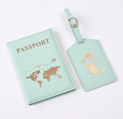 Avenor™PU Leather Gilded Passport Cover