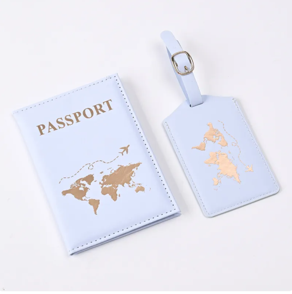 Avenor™PU Leather Gilded Passport Cover