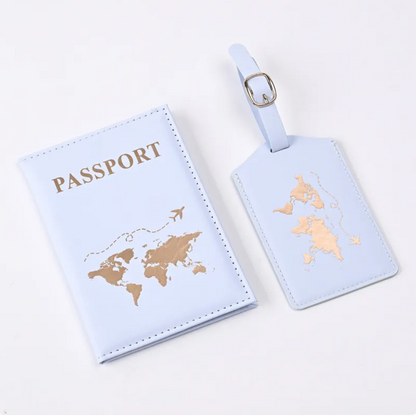 Avenor™PU Leather Gilded Passport Cover