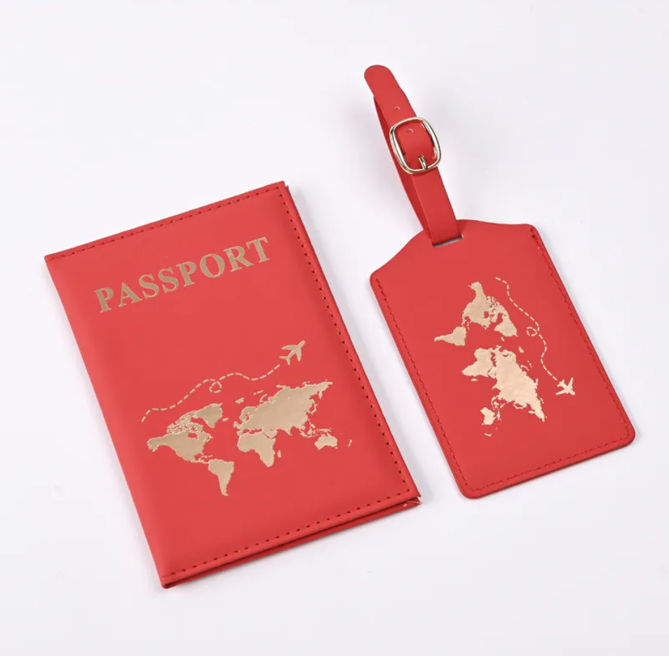 Avenor™PU Leather Gilded Passport Cover
