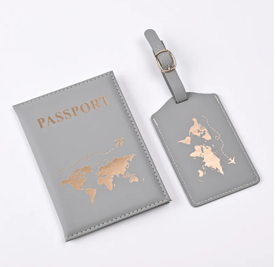 Avenor™PU Leather Gilded Passport Cover