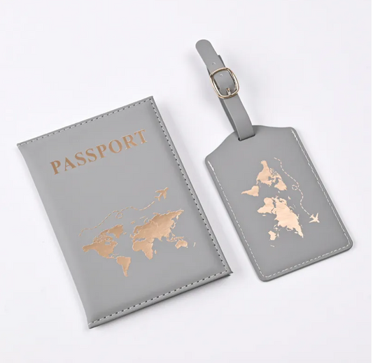 Avenor™PU Leather Gilded Passport Cover