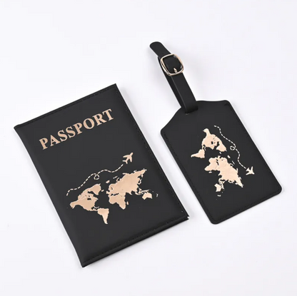 Avenor™PU Leather Gilded Passport Cover