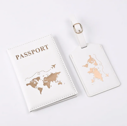 Avenor™PU Leather Gilded Passport Cover
