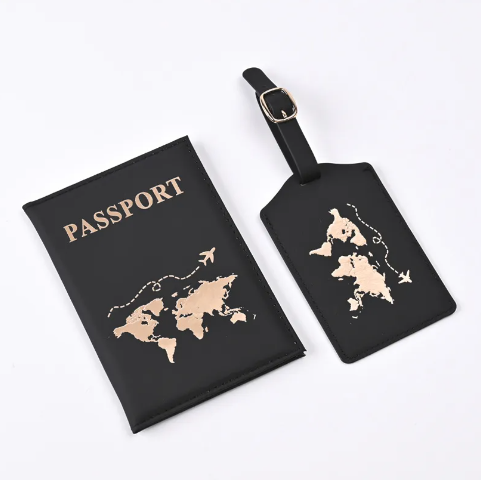 Avenor™PU Leather Gilded Passport Cover
