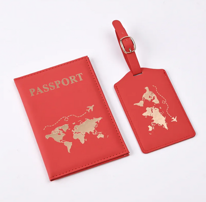 Avenor™PU Leather Gilded Passport Cover