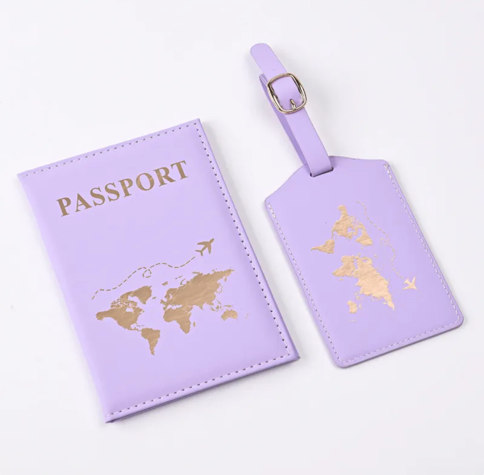 Avenor™PU Leather Gilded Passport Cover